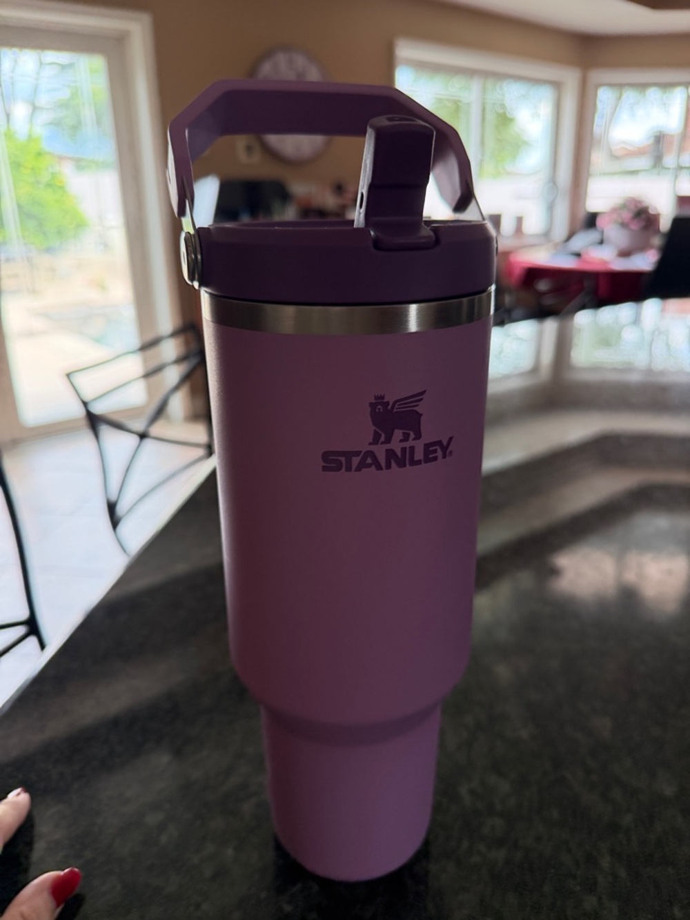 Stanley Lavender Travel Tumbler with Flip Handle